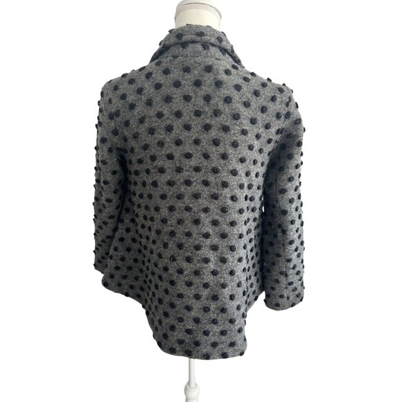 OPENING CEREMONY Gray Polka Dot Wool Blend Jacket Size Small - Picture 6 of 7